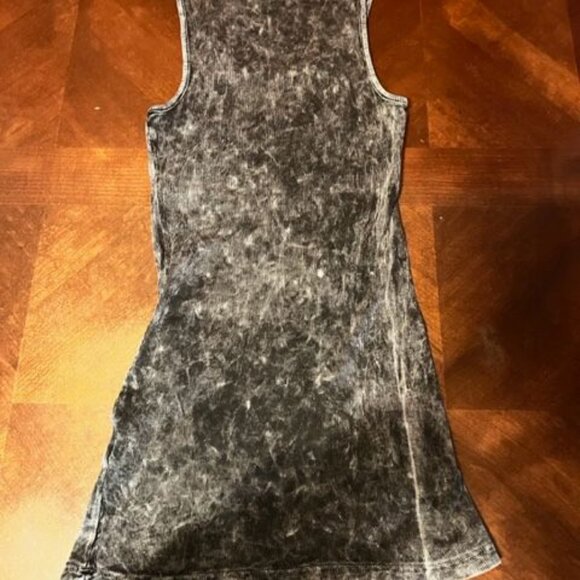 Urban X Womens Sleeveless Tank Top With Elephant & Arrow Design Acid Wash Gray - Picture 8 of 8